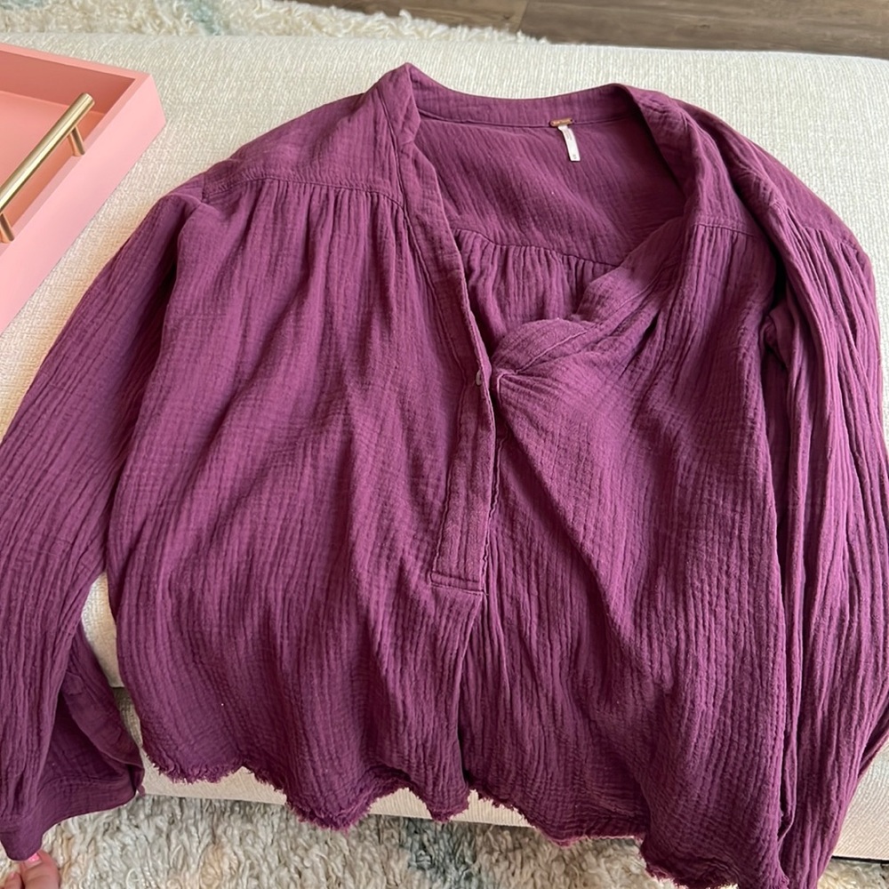 Purple free people top